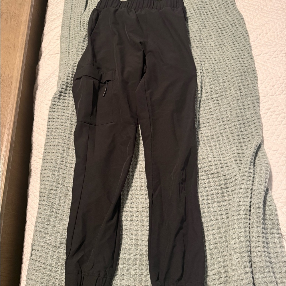Black Cargo Jogger Pants